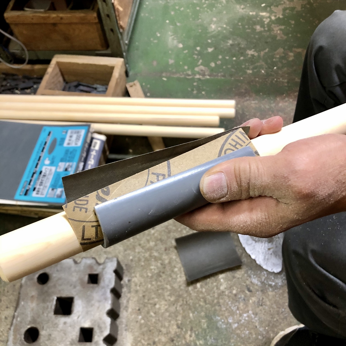 玉日本 麺棒 白樫製 手磨き仕上げ φ30×1050mm | 澤数馬